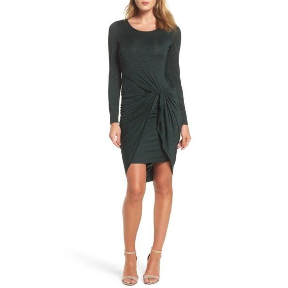 Adrianna Papell Jaspee Knot Midi Dress Size S